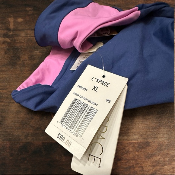 L*Space Nancy Lee Bitsy Bikini Bottom Color: Indigo/Rosebud - Picture 13 of 15